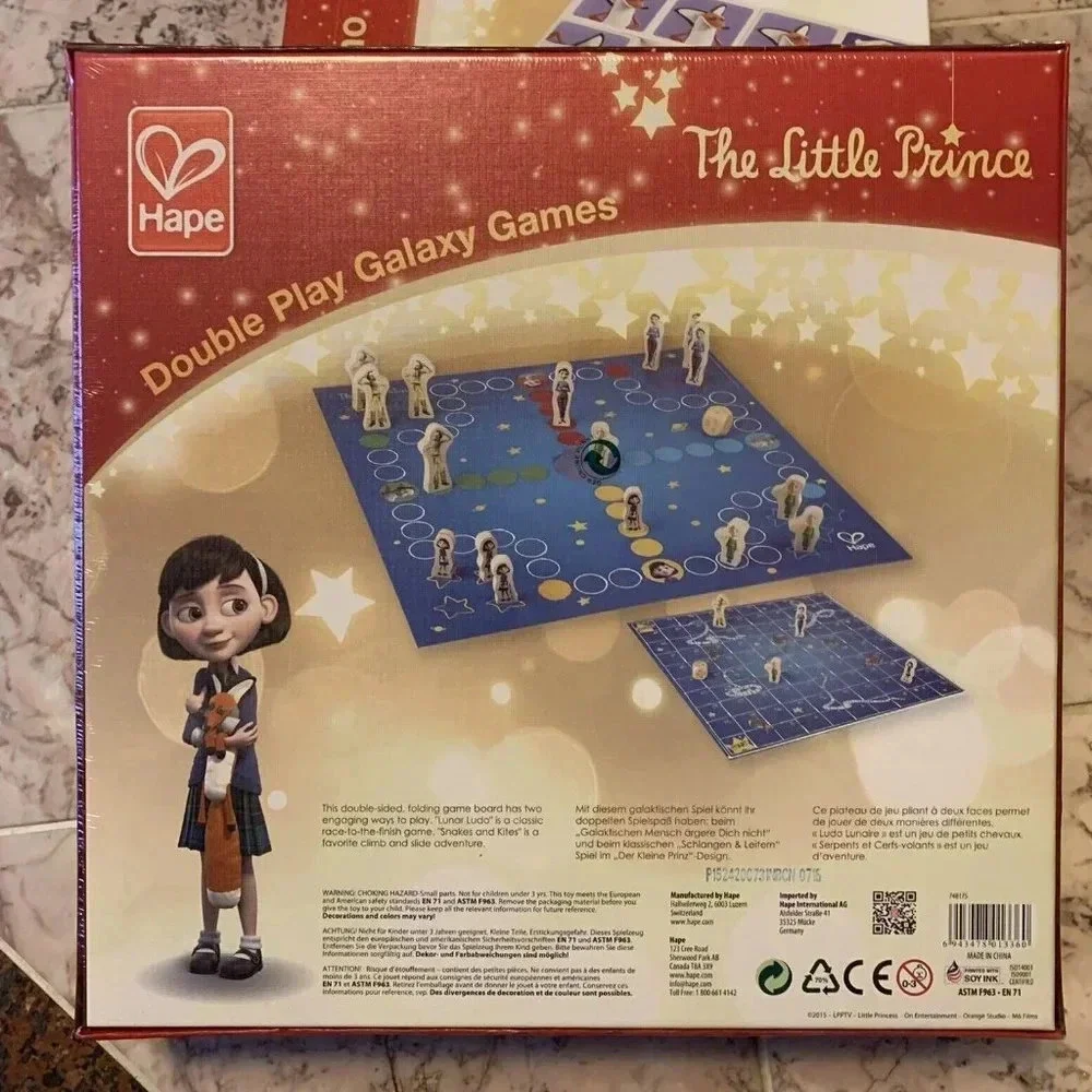 NEW Hape The Little Prince 18pc Double Play Galaxy Board Game